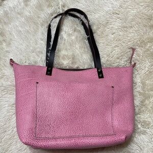Portland leather large bubblegum tote